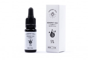 Konopný olej s 5 % CBG - Konopný táta - 10 ml